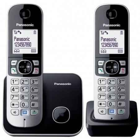 Telefon DECT twin- negru- KX-TG6812FXB- Panasonic- KX-TG6812FXBtimbru verde 08 lei)