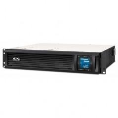 UPS APC-Smart-UPS C-Line Int sin pura mgmt-rack-1500VA / 900W-AVR-IECx4-1xAPCRBC132-LCD-21-30 min-SMC1500I-2UC-prelungire garant