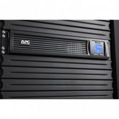 UPS APC-Smart-UPS C-Line Int sin pura mgmt-rack-1000VA / 600W-AVR-IECx4-1xAPCRBC124-LCD-21-30 min-SMC1000I-2UC-prelungire garant