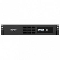 UPS NJOY- CODE 1000- Line Int cu sinusoida pura cu management- rack- 1000VA/600W- AVR- IEC x 8- 2 x baterie GP07122L- display LC