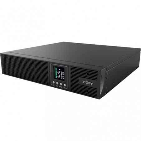 UPS Njoy Aster 1000- Online- Tower/rack- 900 W- fara AVR- IEC x 8- display LCD- back-up 1 - 10 min UPCMCOP910HASCG01Btimbru verd