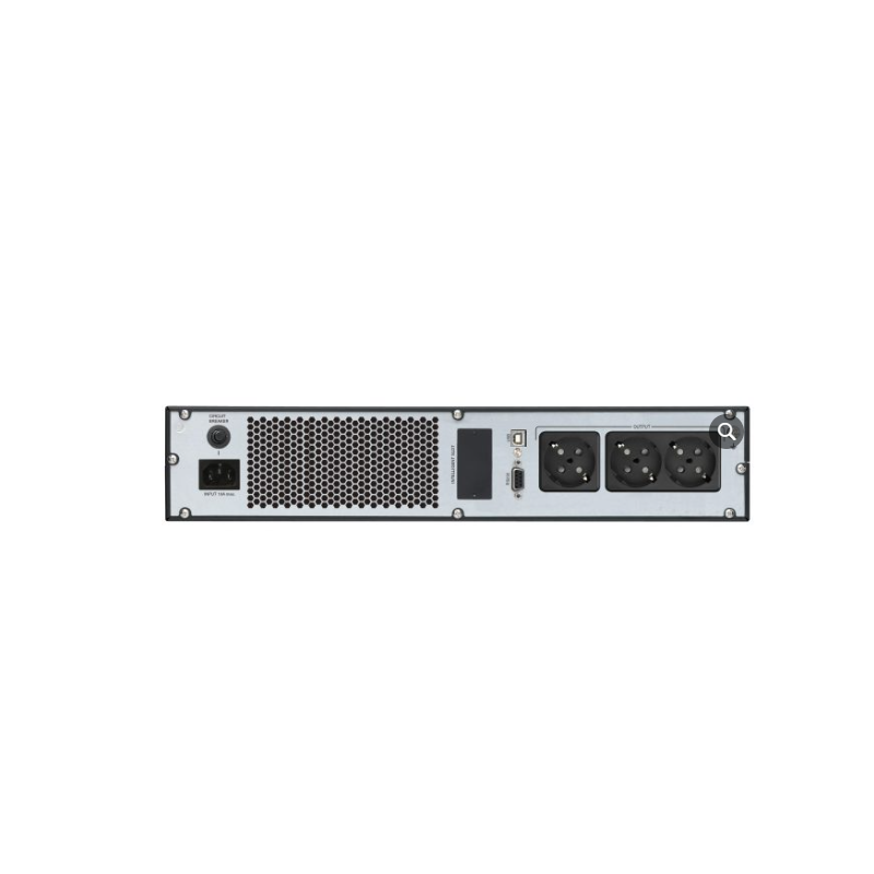 UPS FORTRON Online cu Sinusoida Pura-1000VA/ 900W-AVR-3xSchuko-LCD-2x 12V/9Ah-USB-RS232-dubla conversie-rack 2U-Champ 1K RackPP