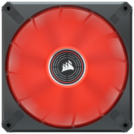 VENTILATOR Corsair- pt carcasa PC- 140 mm- 1600 rpm- LED rosu- 1 ventilator- CO-9050123-WW