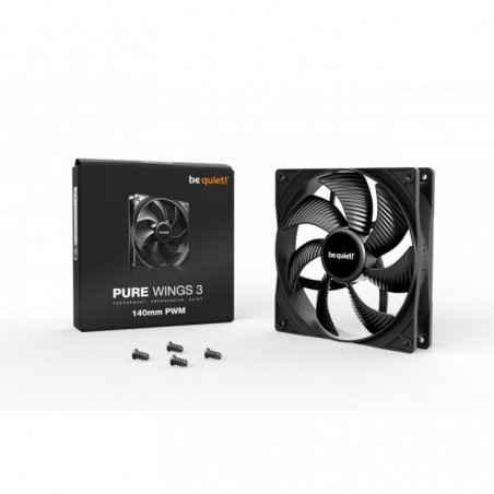 Ventilator be quiet! PURE WINGS 3140mm 1200 rpm- Rifle bearing- 4-pin PWM- - BL108timbru verde 018 lei)