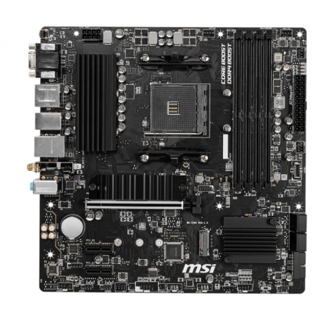 PLACA de BAZA MSI B550M PRO-VDH WIFI- skt AM4- mATX- AMD B550- 4 x DDR4- max 128 GB- 4 x SATA- 2 x M2- 71- B550M PRO-VDH WIFI
