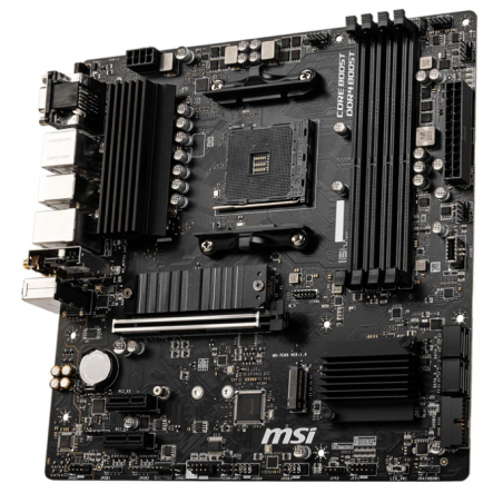 PLACA de BAZA MSI B550M PRO-VDH WIFI- skt AM4- mATX- AMD B550- 4 x DDR4- max 128 GB- 4 x SATA- 2 x M2- 71- B550M PRO-VDH WIFI