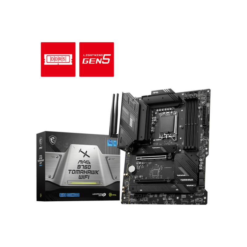 MB MSI MAG B760 TOMAHAWK WIFI LGA1700 B760 TOMAHAWK WIFI