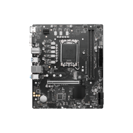 MSI PRO H610M-E DDR4- Micro-ATX- Socket 1700- Dual Channel DDR4 3200(OC)MHz- 1x PCIe x16 slots- 1x M2 slots- 1x HDMI- 1 x VGA- 2