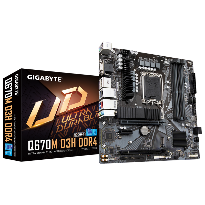 MB Gigabyte Q670 D3H LGA1700 DDR4 Q670M D3H DDR4