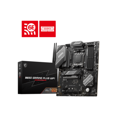 MSI Main Board Desktop B650 Gaming Plus WIFI-AM5-4xDDR5-HDMI-DP-2xPCI-Ex16- 1x PCI-Ex1-3xM2-4xSATA- 4xUSB 20- 4x USB 32 Gen1-A-3