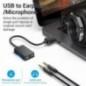 PLACI de SUNET Vention 2-port USB External Sound Card 015M Black- CDYB0timbru verde 008 lei)