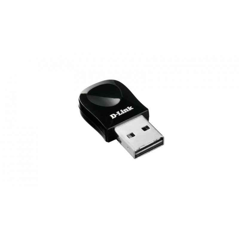 ADAPTOR RETEA D-LINK nano- extern wireless 24 GHz- USB 20- port- 150 Mbps- antena interna x 1- DWA-131timbru verde 018 lei)