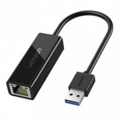 ADAPTOR RETEA Ugreen- CR111 USB to RJ-45 Gigabit LAN Adapter- LED- negru 20256timbru verde 018 lei) - 6957303822560