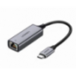 ADAPTOR RETEA Ugreen- CM199 USB Type-C to Gigabit LAN Adapter- LED- gri 50737timbru verde 018 lei) - 6957303857371
