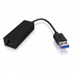 ADAPTOR RETEA Icy Box USB 32Gen 1) la Gigabit RJ-45- plastic- negru- IB-AC501A