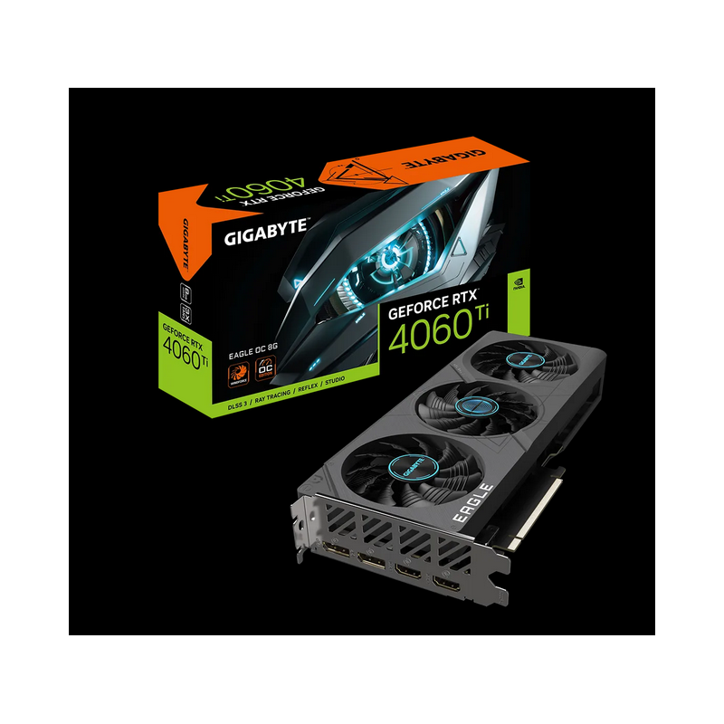 PLACA VIDEO GIGABYTE GEFORCE RTX 4060 TI EAGLE OC 8G N406TEAGLE OC-8G