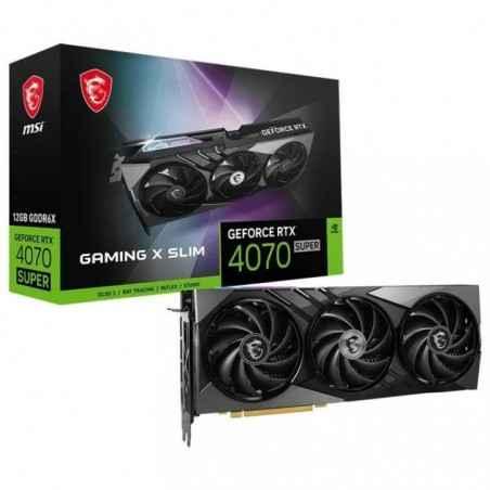 PLACI VIDEO MSI GeForce RTX4070 SUPER 12GB GAMING X SLIM GEFORCE RTX 4070 SUPER 12G GAMING X SLIM