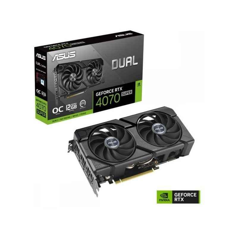 PLACI VIDEO Asus VGA PCIE16 RTX4070 SUPER 12GB DUAL-RTX4070S-O12G-EVO