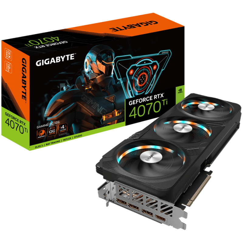 GIGABYTE Video Card NVIDIA GeForce RTX 4070 SUPER GAMING OC 12GB- GDDR6X 12GB/192bit- PCI-E 40- 1x HDMI- 3x DP- 1x 12VHPWR- Reta
