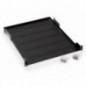 RAFT FIX perforat TRITON 1U- pt rack 19 inch- adancime 750 mm- sarcina maxima 40 Kg- negru- RAB-UP-750-A1