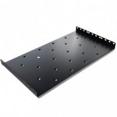 RAFT FIX SPACER 1U pentru rack 19- adancime 275mm- sarcina maxima 60Kg- vopsea antistatic- otel 12mm- black- SPSF-1U275-BK-03