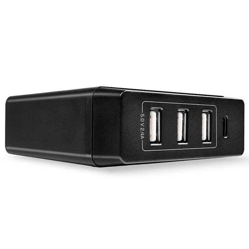 HUB Lindy 3xUSB-A & 1xUSB-C PD 72W LY-73329timbru verde 018 lei)