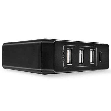 HUB Lindy 3xUSB-A & 1xUSB-C PD 72W LY-73329timbru verde 018 lei)