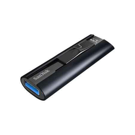 MEMORIE USB 31 SANDISK 256 GB- retractabila- carcasa aluminiu- negru- SDCZ880-256G-G46timbru verde 003 lei)
