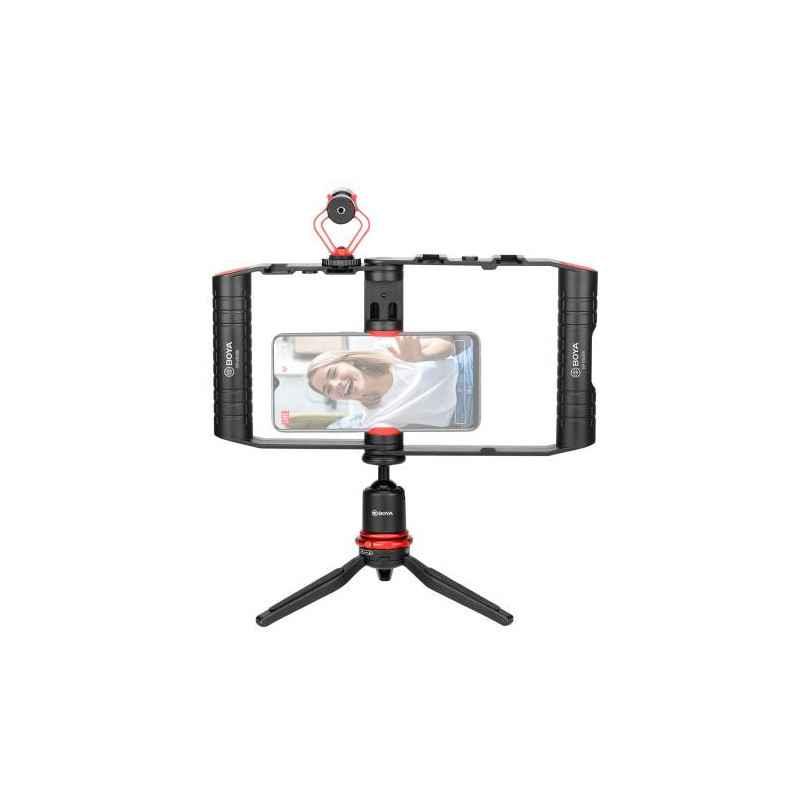 Boya Vlogger Kit Cu Microfon BY-MM1- Mini Trepied Holder- pentru Smartphone BY-VG380timbru verde 018 lei)