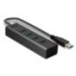 HUB USB Lindy 4 Port USB 30 LY-43324timbru verde 018 lei)
