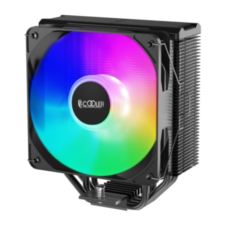COOLER PCCOOLER- skt universal- racire cu aer- vent 120mm- 400 - 1800 RPM- LED RGB- PALADIN EX400Stimbru verde 08 lei)