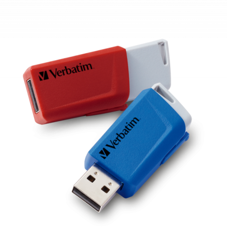 MEMORIE USB VERBATIM StoreNClick 2X32GB USB 30 ROSU/NEGRU 49308TIMBRU VERDE 003 LEI)