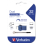 MEMORIE USB VERBATIM StoreNGo DUAL 32GB USB 30 USB C 49966TIMBRU VERDE 003 LEI)