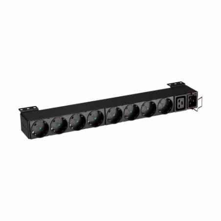 PDU EATON- 1U pt rack 19 inch- 8 prize IEC- intrare IEC- max 16 A- cablu 2 m- negru- EFLX8Dtimbru verde 4 lei)