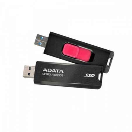 SSD EXTERN ADATA- USB 32- 500GB- scriere 500 MB/s citire 550 MB/s- metalic SC610-500G-CBK/RDtimbru verde 003 lei)