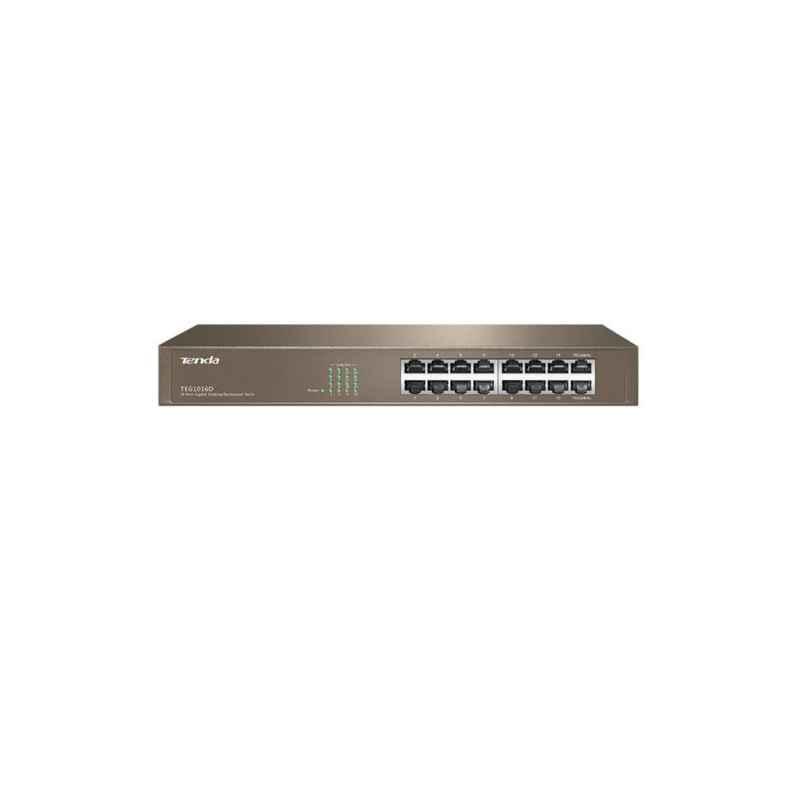 SWITCH Tenda 16 porturi Gigabit- carcasa metalica rackabil- TEG1016Dtimbru verde 08 lei)