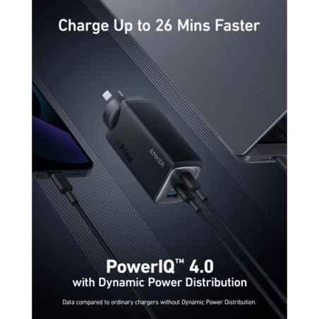 POWER BANK Anker 20000mAh- 200W - 1 x USB- 2 x USB Type-C- display digital- 12V/5A- negru- A1336011timbru verde 018 lei) - 19464
