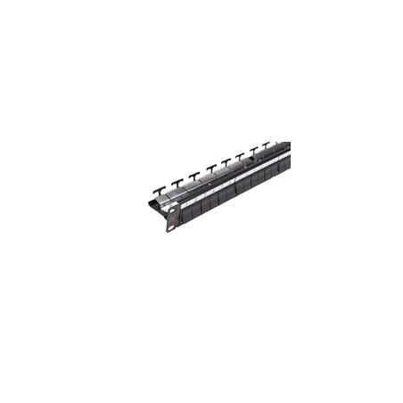 Patch Panel neechipat - Modular - Cat 5- 6- 6A- 7- 7A - Cupru - 24 - Snap-in - LANmark - Negru