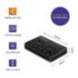 Rack HDD Qoltec M.2 SSD drive docking station NVMe SATA USB-C DUAL 2 x 2TB