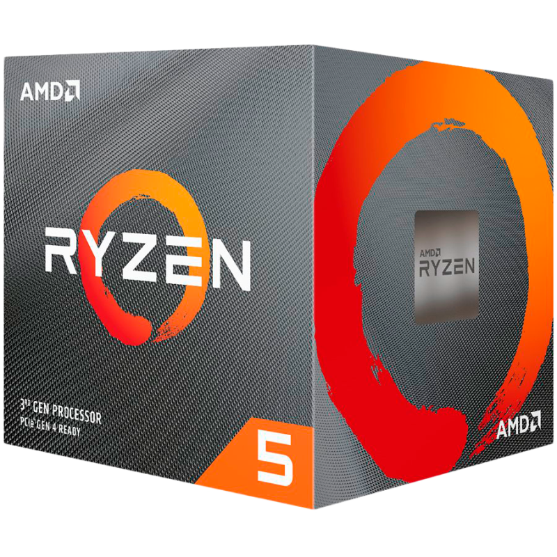AMD CPU Desktop Ryzen 5 6C/12T 360042GHz-36MB-65W-AM4) with Wraith Spire Cooler- box 100-100000031SBX