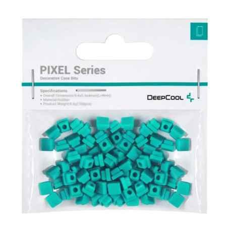 Accesoriu decorativ pt carcasa DeepCool PIXEL GB- silicon- 54x54x4mm- pachet 100 buc- verde- R-PIXEL-GB100-G-1 6933412796718