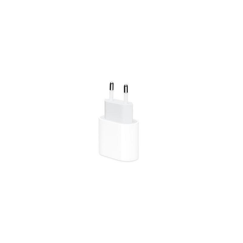 Incarcator retea 220V Apple- USB Type C- 20W- fast charge- alb- muvv3zm/atimbru verde 018 lei)