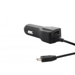 TnB 3A CAR CHARGER: microUSB Cable 110 cm 15W USB-A PORT CHBBCAR3Atimbru verde 018 lei)