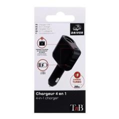 TNB 4 in 1 cigarette lighter charger - black ACGPUSBCtimbru verde 018 lei)