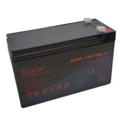 ACUMULATOR UPS SPACER 12V / 7Ah- dimensiuni: 151x66x96mm- inaltimeterminal: 102mm- terminal F1(T1)- pt sisteme de securitate- S