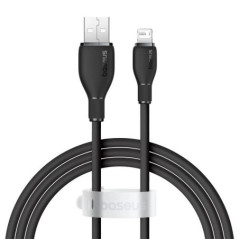 CABLU alimentare si date Baseus Pudding- Fast Charging Data Cable pt smartphone- USB la Iphone Lightning 24A- 12m- negru P103557