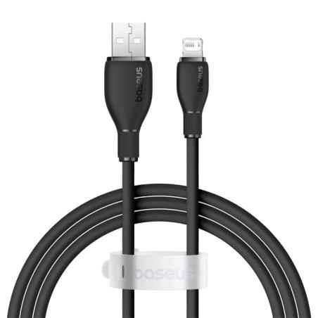 CABLU alimentare si date Baseus Pudding- Fast Charging Data Cable pt smartphone- USB la Iphone Lightning 24A- 2m- negru P1035570