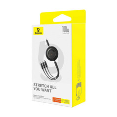 CABLU alimentare si date Baseus Free2Pull Mini-Fast Charging Data Cable-retractabil universal-USB Type-C la USB Type-C-micro USB