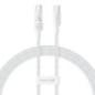 CABLU alimentare si date Baseus Gem- Fast Charging Data Cable pt smartphone- USB Type-C la USB Type-C 100W- 2m- alb P10373000211