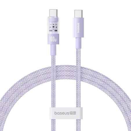 CABLU alimentare si date Baseus Gem- Fast Charging Data Cable pt smartphone- USB Type-C la USB Type-C 100W- 1m- mov P10373000511